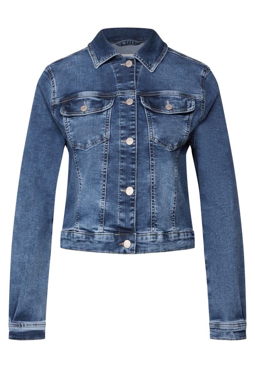 Street One Studio - Cropped Jeansjacke blau - Gr. - 44 von Street One Studio