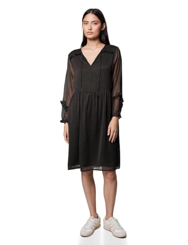 Street One Studio Damen 1408939 Gemustertes Chiffon-Kleid, Dark Auburn Brown, 38 von Street One Studio