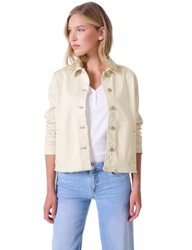 Street One Studio Damen 2115547 Leichte Jacke, Ecru Washed, 42 von Street One Studio
