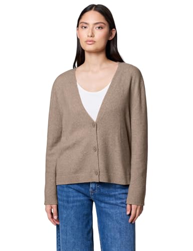 Street One Studio Damen 2515352 Cosy Basic Cardigan, Sandstone beige Mel, 36 von Street One Studio