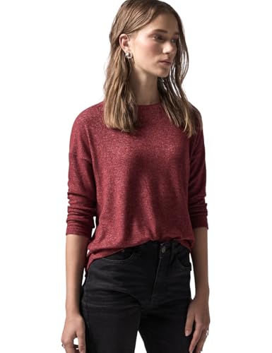 Street One Studio Damen 3/4-Ärmel Shirt Rot Größe 38 von Street One Studio