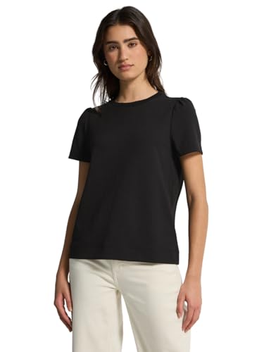 Street One Studio Damen 3227260 T-Shirt mit Puffärmeln, Black, 42 Street One Studio Damen 3227260 T-Shirt mit Puffärmeln, Black, 42 von Street One Studio