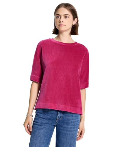 Street One Studio Damen 3227612 Cord T-Shirt, Dark Candy pink, 34 Street One Studio Damen 3227612 Cord T-Shirt, Dark Candy pink, 34 von Street One Studio