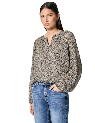 Street One Studio Damen Chiffon Leo-Bluse mit Zipper von Street One Studio