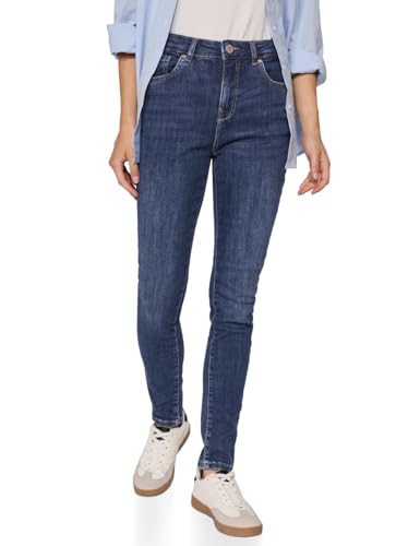 Street One Studio Damen 3716293 Skinny Fit Jeans, Dark Blue Washed, 29W x 30L von Street One Studio