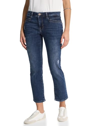 Street One Studio Damen 3716642 Straight Leg Jeans, Dark Blue Wash, 34W x 28L Street One Studio Damen 3716642 Straight Leg Jeans, Dark Blue Wash, 34W x 28L von Street One Studio