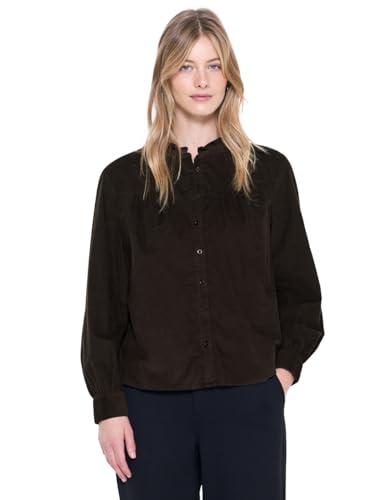 Street One Studio Damen Cordbluse mit Rüschendetails von Street One Studio