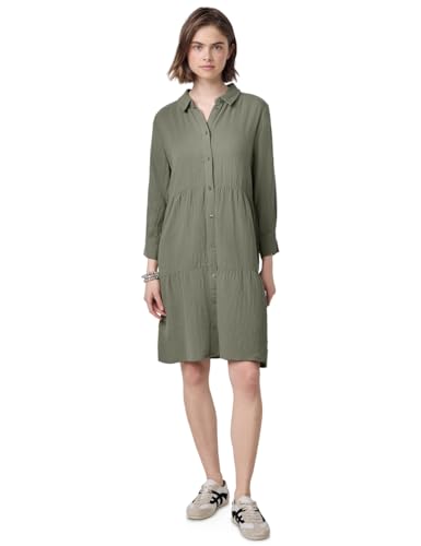Street One Studio Damen F144450 Blusenkleid mit Volants, Pale Mud Green, 40 von Street One Studio