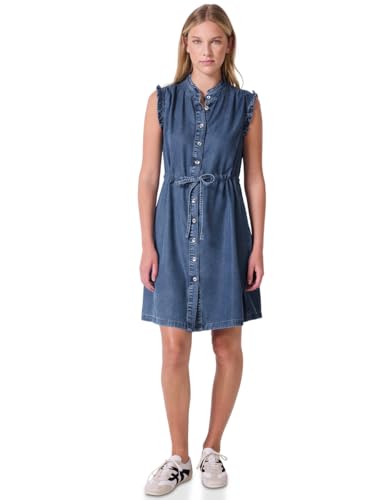 Street One Studio Damen F144579 Jeanskleid mit Rüschen, Mid Blue Soft Washed, 38 von Street One Studio
