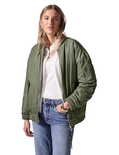 Street One Studio Damen F202042 Schimmernder Blouson, Summer Khaki, 38 Street One Studio Damen F202042 Schimmernder Blouson, Summer Khaki, 38 von Street One Studio