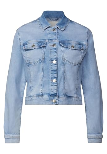 Street One Studio Damen F212642 Bleached Jeansjacke, Bleach Wash, 44 von Street One Studio