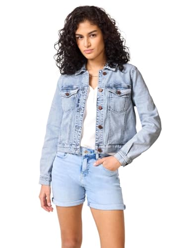 Street One Studio Damen F212728 Jeansjacke im Bleached-Look, Ultrableached wash, 40 Street One Studio Damen F212728 Jeansjacke im Bleached-Look, Ultrableached wash, 40 von Street One Studio