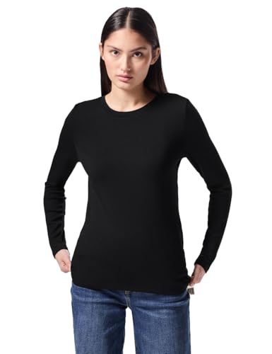 Street One Studio Damen F322428 Shirt mit Rippenstruktur Black 42 von Street One Studio