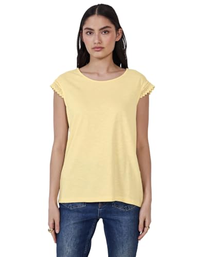 Street One Studio Damen F323197 Shirt mit Häkeldetails, Blend Yellow, 40 von Street One Studio