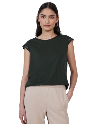 Street One Studio Damen F323197 T-Shirt, Desert Pine Green, 44 Street One Studio Damen F323197 T-Shirt, Desert Pine Green, 44 von Street One Studio