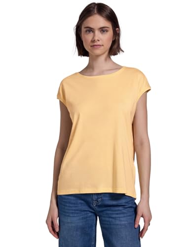 Street One Studio Damen F323207 Shirt in Unifarbe, Blend Yellow, 38 von Street One Studio