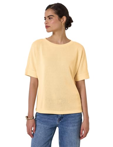 Street One Studio Damen F323394 Strick-Look T-Shirt, Blend Yellow, 38 von Street One Studio