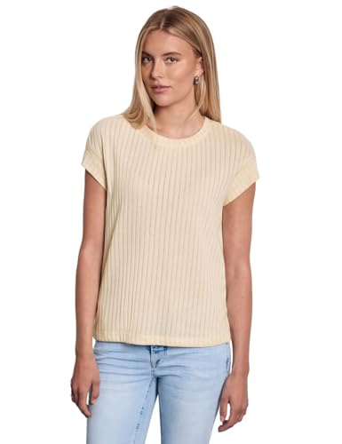 Street One Studio Damen F323395 T-Shirt, Velvet Cream, 46 Street One Studio Damen F323395 T-Shirt, Velvet Cream, 46 von Street One Studio