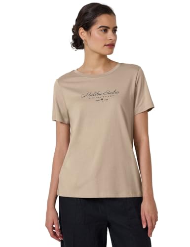 Street One Studio Damen F323402 T-Shirt, Sandshell Beige, 42 von Street One Studio
