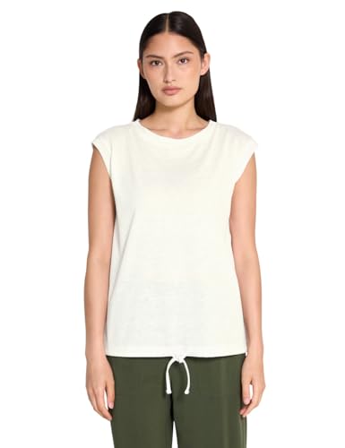 Street One Studio Damen F323603 Leinen-Look Shirt mit Tape, Off White, 38 Street One Studio Damen F323603 Leinen-Look Shirt mit Tape, Off White, 38 von Street One Studio