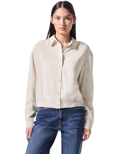 Street One Studio Damen F345214 Hemdbluse Light Sunstone beige 38 von Street One Studio