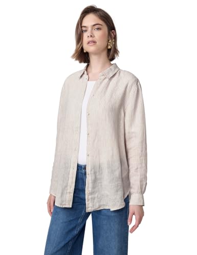 Street One Studio Damen F345407 Bluse, Dark Moonstone Sand, 44 von Street One Studio