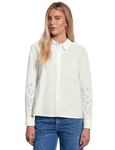 Street One Studio Damen F345671 Bluse mit bestickten Ärmeln, Off White, 38 Street One Studio Damen F345671 Bluse mit bestickten Ärmeln, Off White, 38 von Street One Studio