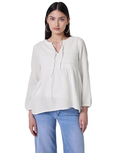 Street One Studio Damen F345672 Musselintunika mit Stickerei, Off White, 40 Street One Studio Damen F345672 Musselintunika mit Stickerei, Off White, 40 von Street One Studio