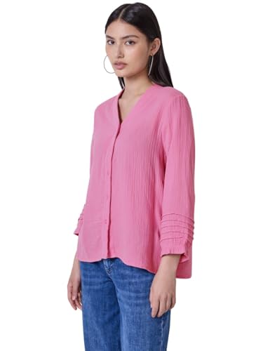 Street One Studio Damen F345673 Musselintunika, Intense Rose, 38 von Street One Studio
