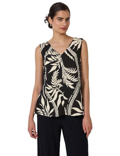 Street One Studio Damen F345744 Gemustertes Blusentop, Schwarz, 46 Street One Studio Damen F345744 Gemustertes Blusentop, Schwarz, 46 von Street One Studio