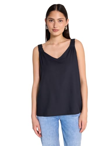 Street One Studio Damen F345837 Blusentop mit Knotendetail, Dark Void Blue, 38 von Street One Studio