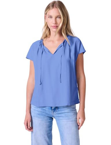 Street One Studio Damen F345838 Bluse mit Raffung, Sunset Blue, 38 von Street One Studio