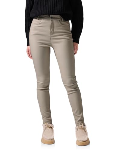 Street One Studio Damen F378431 Beschichtete Hose Cloud beige 40 von Street One Studio