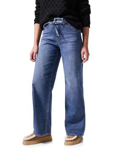 Street One Studio Damen F378573 Wide Leg Jeans, Medium Blue Washed, 34W / 28L EU von Street One Studio