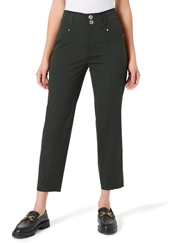 Street One Studio Damen F379084 Paperbag Hose, Desert Pine Green, 38W / 28L von Street One Studio