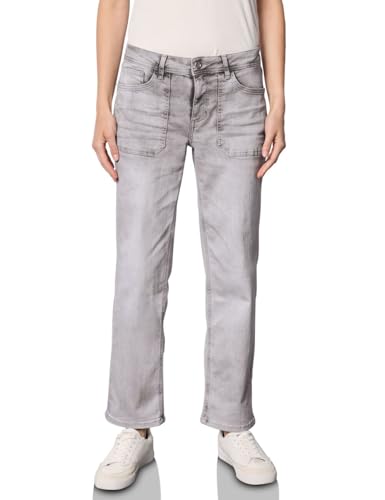 Street One Studio Damen F379256 Straight Leg Jeans, Light Grey Random, 27W / 28L von Street One Studio