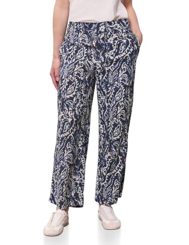 Street One Studio Damen F379265 Gemusterte Culotte, Dark Void Blue, 44W / 28L Street One Studio Damen F379265 Gemusterte Culotte, Dark Void Blue, 44W / 28L von Street One Studio