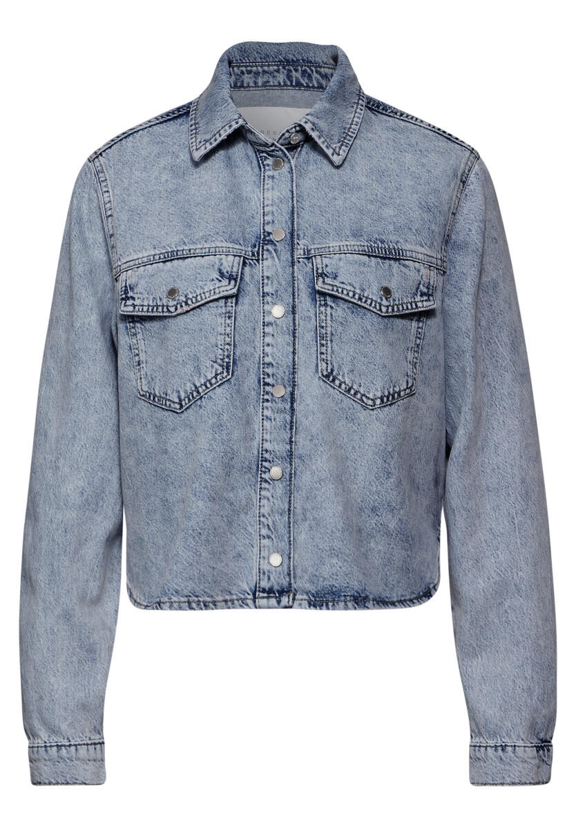 Street One Studio - Denim Hemdbluse blau - Gr. - 34 von Street One Studio