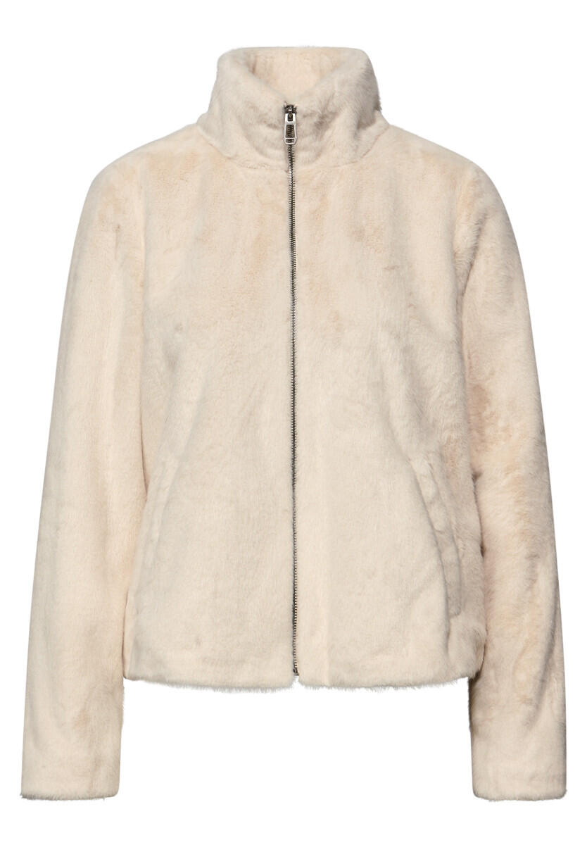 Street One Studio - Fake Fur Jacke beige - Gr. - 36 von Street One Studio