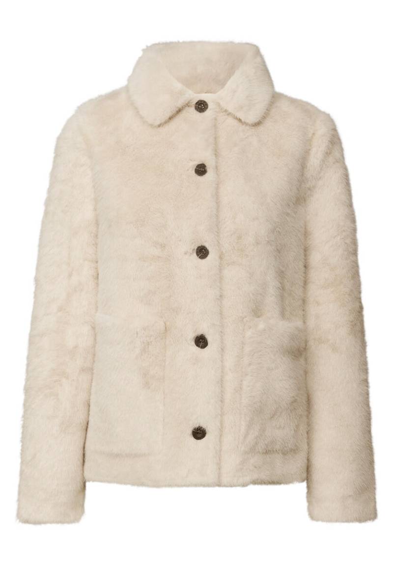 Street One Studio - Fake Fur Overshirt beige - Gr. - 36 von Street One Studio
