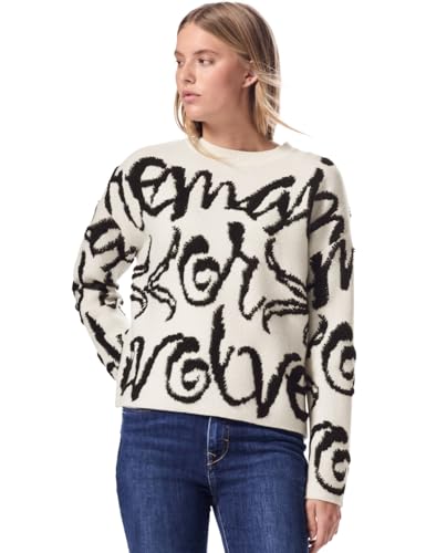 Street One Studio Damen F303060 Sweater mit Wording Lucid White 38 Street One Studio Damen F303060 Sweater mit Wording Lucid White 38 von Street One Studio