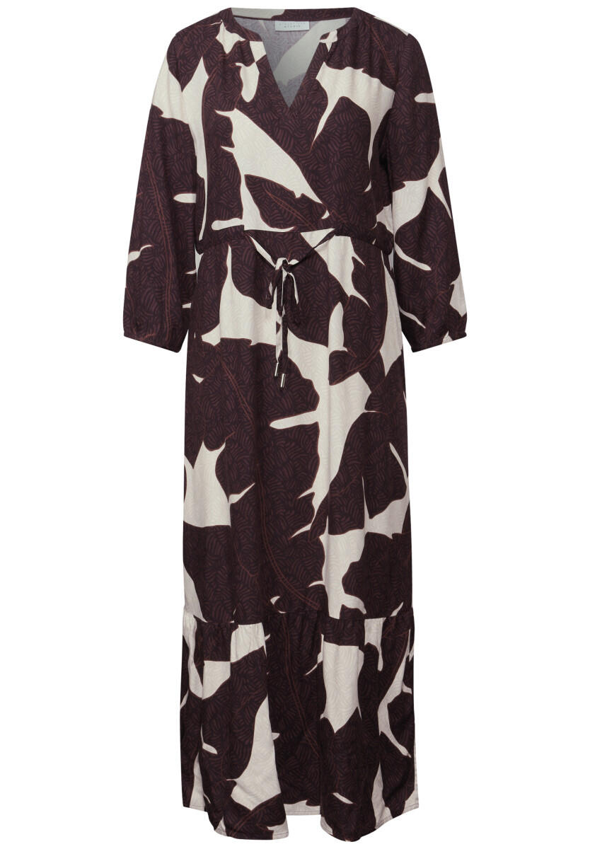 Street One Studio - Gemustertes Maxi-Kleid rot - Gr. - 40 von Street One Studio