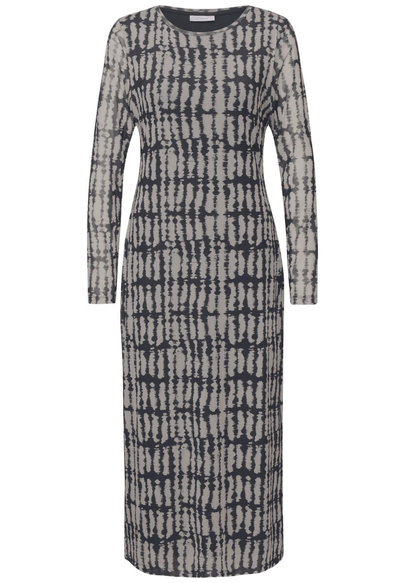 Street One Studio - Gemustertes Mesh-Kleid schwarz - Gr. - 40 von Street One Studio