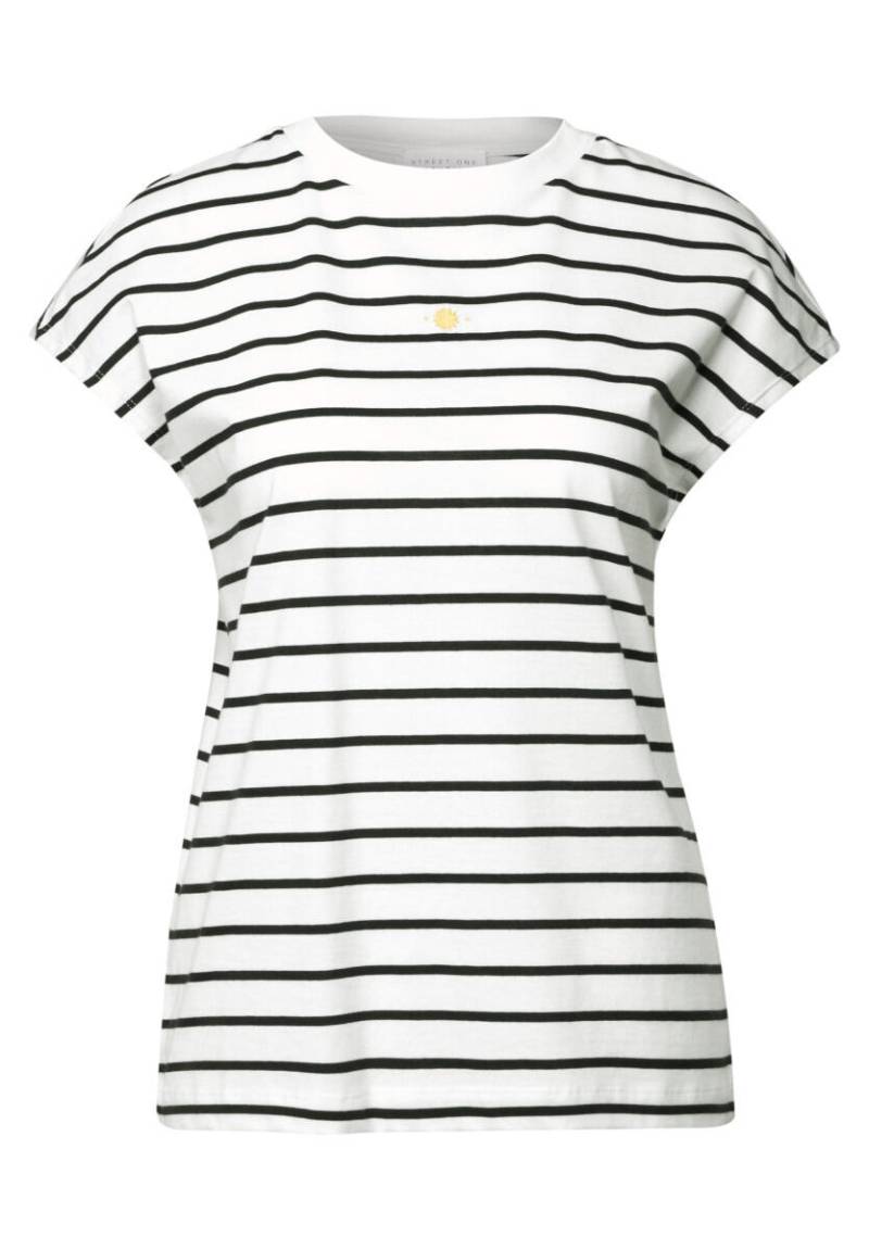 Street One Studio - Gestreiftes Shirt weiß - Gr. - 36 von Street One Studio