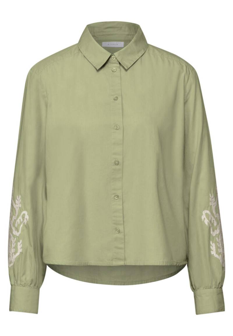 Street One Studio - Hemdbluse mit Stickerei grün - Gr. - 36 von Street One Studio