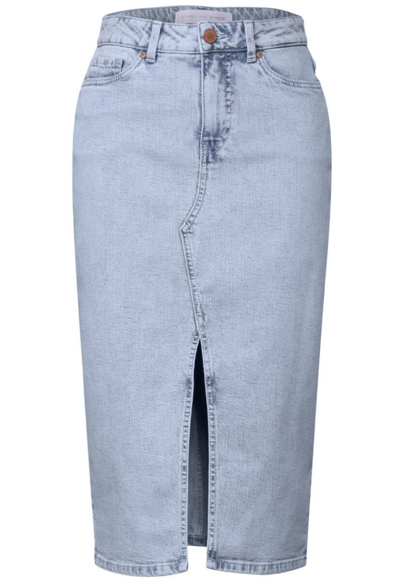 Street One Studio - Jeansrock im Bleached-Look blau - Gr. - 40 von Street One Studio
