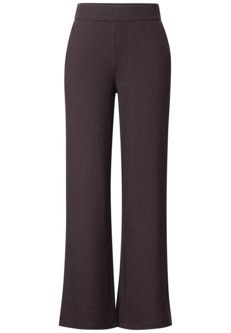 Street One Studio - Jersey-Hose mit Schlitzen braun/rot - Gr. - 36/30 von Street One Studio