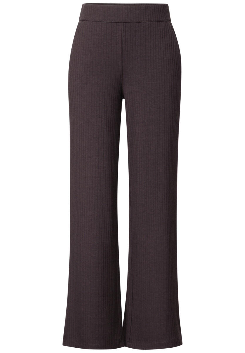Street One Studio - Jersey-Hose mit Schlitzen braun/rot - Gr. - 40/30 von Street One Studio