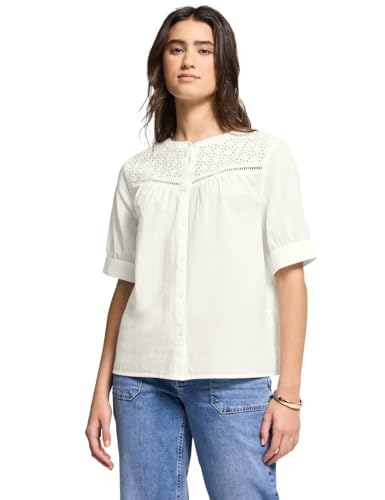 Street One Studio Kurzarmbluse mit Stickerei Off White 44 Street One Studio Kurzarmbluse mit Stickerei Off White 44 von Street One Studio
