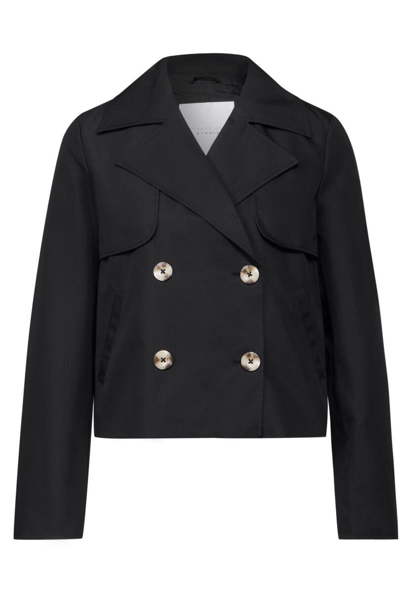 Street One Studio - Kurzer Trenchcoat schwarz - Gr. - 46 von Street One Studio